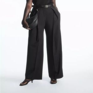 COS Pleated Wide-Leg Pants size 34/us 2